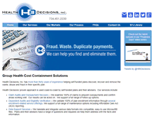 Tablet Screenshot of healthdecisions.com